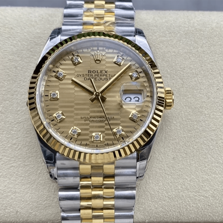 VS공장 롤렉스 데이저스트 샴페인 다이얼 10P다이아 콤비 36mm 126233
