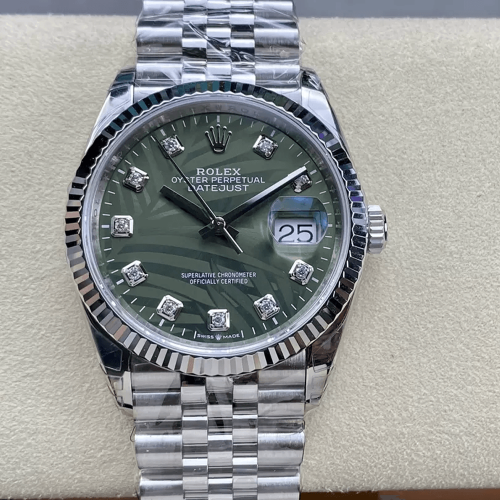 VS공장 롤렉스 데이저스트 그린 리프 다이얼 10P 다이아 쥬빌레 36mm 126234
