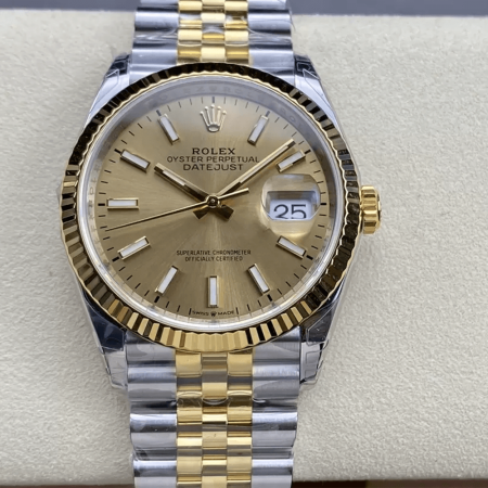 VS공장 롤렉스 데이저스트 샴폐인 인덱스 다이얼 옐로우 골드 36mm