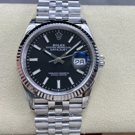 VS공장 롤렉스 데이저스트 블랙 인덱스 다이얼 36mm