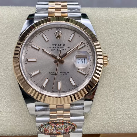 클린공장 롤렉스 데이저스트 샴페인 다이얼 바인덱스 RG 콤비 쥬빌레 41mm 126331