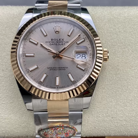클린공장 롤렉스 데이저스트  샴페일다이얼 바인덱스 RG 콤비 오이스터 41mm 126331