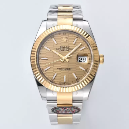 클린공장 롤렉스 데이저스트 와플 다이얼 옐로우 골드 콤비 오이스터 41mm 126333