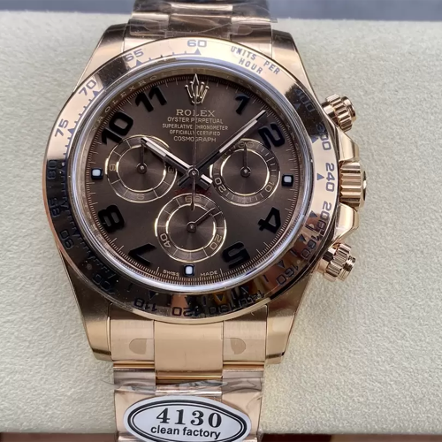 클린공장 롤렉스 데이토나 브라운 아라빅 다이얼 로즈골드 금통 m116505