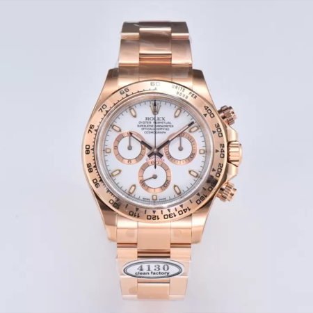 클린공장 롤렉스 데이토나 화이트 인덱스 다이얼 로즈골드 금통 m116505