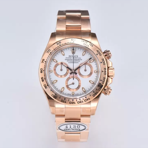 클린공장 롤렉스 데이토나 화이트 인덱스 다이얼 로즈골드 금통 m116505