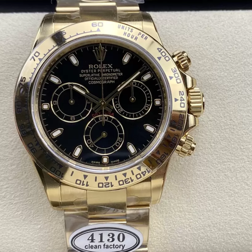 클린공장 롤렉스 데이토나 블랙 다이얼 옐로우 골드 금통 m116508