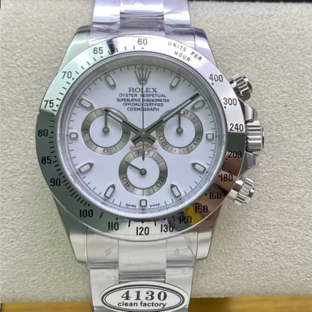 클린공장 롤렉스 스틸 데이토나 화이트 다이얼 116520