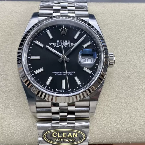 클린공장 롤렉스 데이저스트 블랙 다이얼 바인덱스 쥬빌레 36mm 126234
