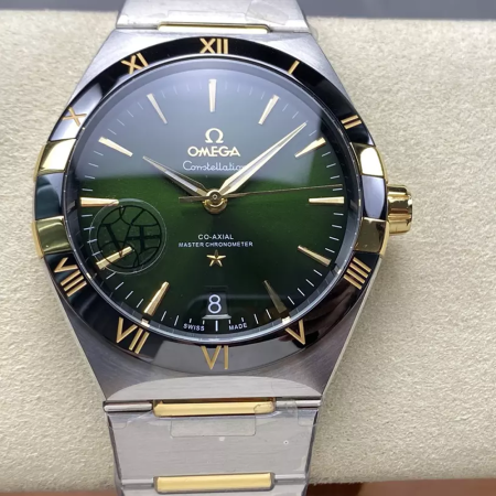 V+공장 오메가 컨스텔레이션 그린 다이얼 콤비 41mm 131.30.41.21.99.001