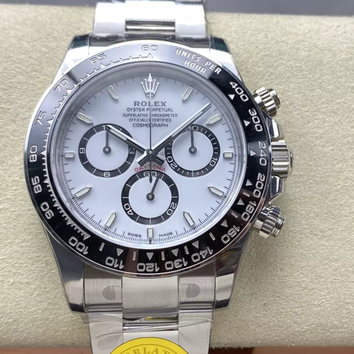 VS공장 롤렉스 데이토나 크로노그래프 팬더 화이트 다이얼 바인덱스 세라믹베젤 SS 브레이슬릿 40mm 126500