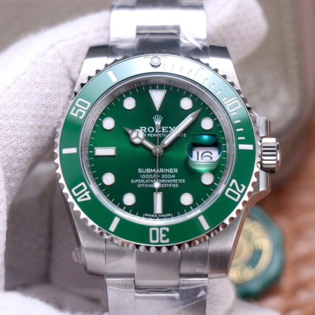 VS공장 롤렉스 서브마리너 그린 헐크 다이얼 40mm 116610
