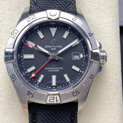 BLS공장 브라이틀링 어벤져 그레이 다이얼 44mm 나일론 스트랩