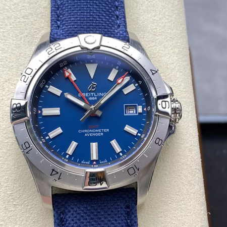 BLS공장 브라이틀링 어벤져 청판 다이얼 44mm 나일론 스트랩