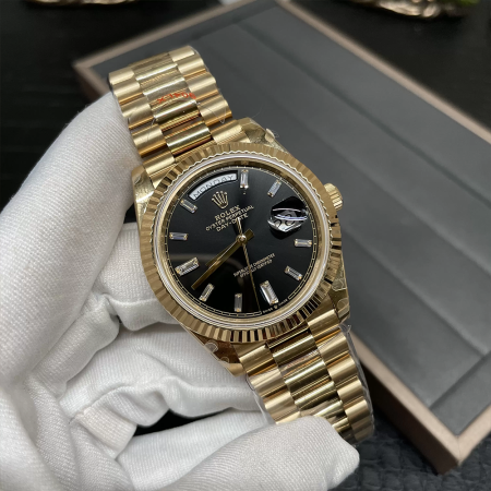 GM공장 V3 롤렉스 데이데이트 블랙 다이아 다이얼 로즈골드 금통 40mm 228235