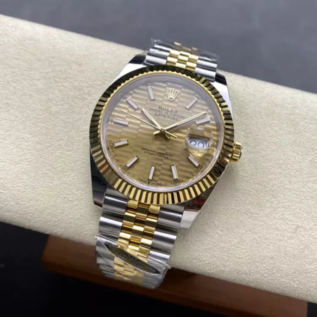 ARF공장 롤렉스 데이저스트 와플 샴폐인 다이얼 옐로우 골드 콤비 쥬빌레 41mm