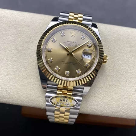 ARF공장 롤렉스 데이저스트 샴폐인 10P 다이얼 옐로우 골드 콤비 쥬빌레 41mm