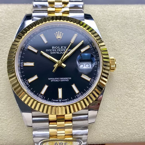 ARF공장 롤렉스 데이저스트 블랙 인덱스 다이얼 옐로우 골드 콤비 쥬빌레 41mm