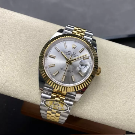 ARF공장 롤렉스 데이저스트 실버 인덱스 다이얼 옐로우 골드 콤비 쥬빌레 41mm
