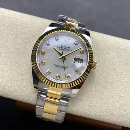 ARF공장 롤렉스 데이저스트 자개 10P 다이얼 옐로우 골드 콤비 오이스터 41mm