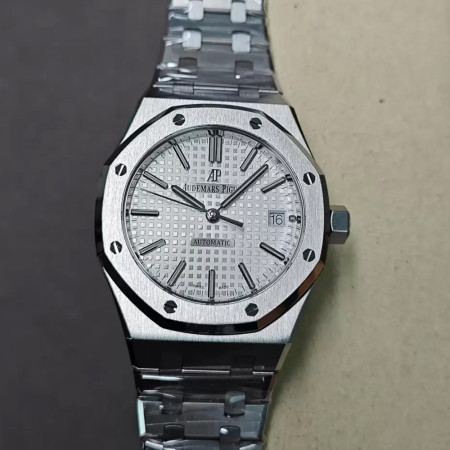 APS공장 오데마피게 로얄오크 화이트 다이얼 37mm 15450
