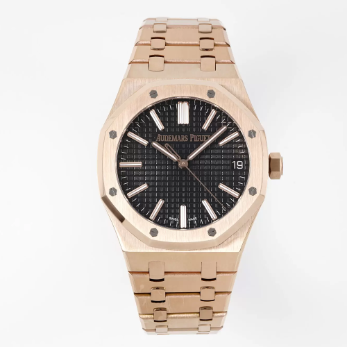 APS공장 오데마피게 로얄오크 50주년 한정판 블랙 다이얼 로즈골드 금통 41mm 15510