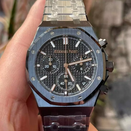 APS공장 오데마피게 로얄오크 크로노그래프 세라믹 블랙 41mm 26240CE