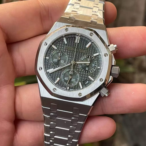 APS공장 오데마피게 로얄오크 크로노그래프 그린 다이얼 41mm 26240ST