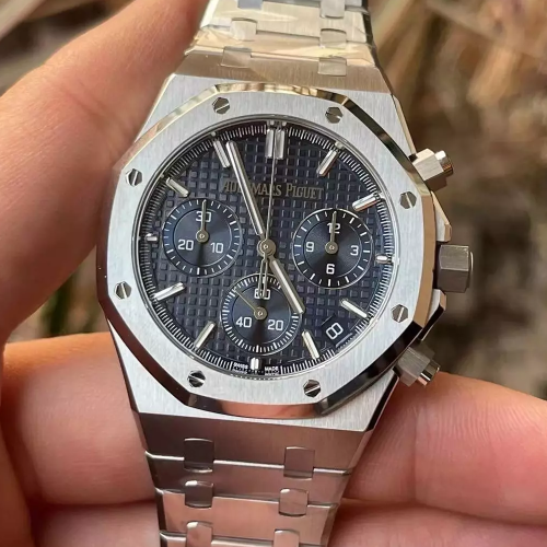 APS공장 오데마피게 로얄오크 크로노그래프 청판 다이얼 41mm 26240ST