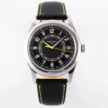 PPF공장 파텍필립 칼라트라바 6007G 블랙/옐로우 다이얼 6007G