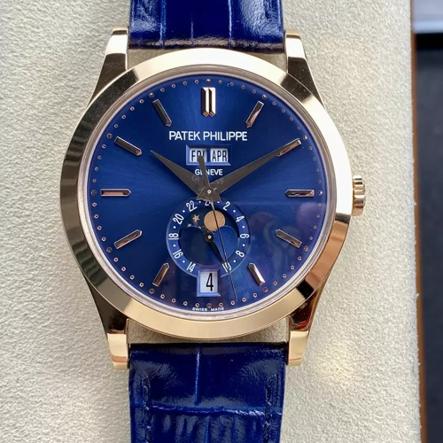 PPF공장 파텍필립 애뉴얼캘린더 청판 다이얼 로즈골드 금통 5396R-001