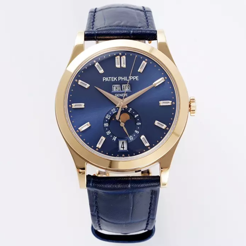 PPF공장 파텍필립 애뉴얼캘린더 청판 다이아 다이얼 로즈골드 금통 5396R-001