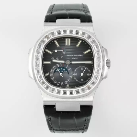 PPF공장 파텍필립 노틸러스 문페이즈 청판 다이얼 다이아 베젤 5712