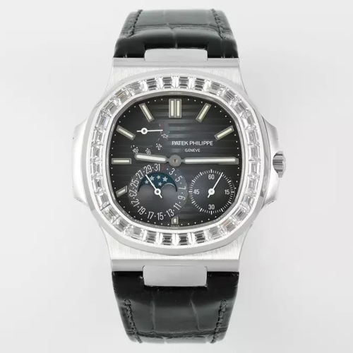 PPF공장 파텍필립 노틸러스 문페이즈 청판 다이얼 다이아 베젤 5712