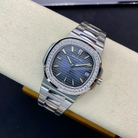 PPF공장 파텍필립 노틸러스 청판 다이얼 바게트 다이아 베젤 5711