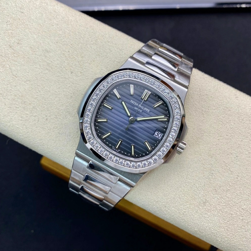 PPF공장 파텍필립 노틸러스 청판 다이얼 바게트 다이아 베젤 5711