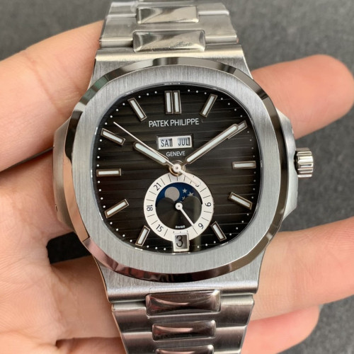 GR공장 파텍필립 노틸러스 5726 검판 에뉴얼캘린더 문페이즈 스틸