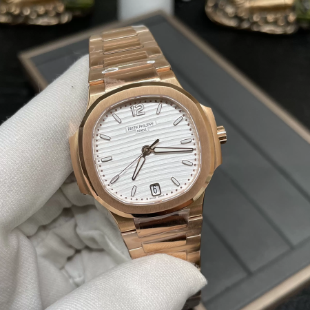 3K공장 파텍필립 노틸러스 7118 화이트 다이얼 로즈골드 금통 34mm 여성용