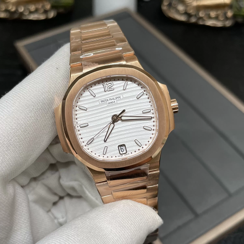 3K공장 파텍필립 노틸러스 7118 화이트 다이얼 로즈골드 금통 34mm 여성용
