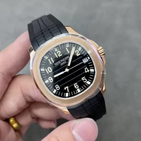 3K공장 파텍필립 아쿠아넛 블랙 다이얼 로즈골드 금통 5167R
