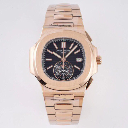 3K공장 파텍필립 노틸러스40주년 리미티드 에디션 블랙 다이얼 로즈골드 금통 40mm 5980