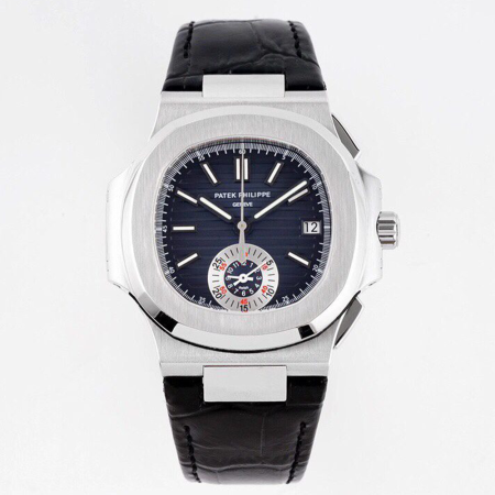 3K공장 파텍필립 노틸러스40주년 리미티드 에디션 청판 다이얼 가죽밴드 5980
