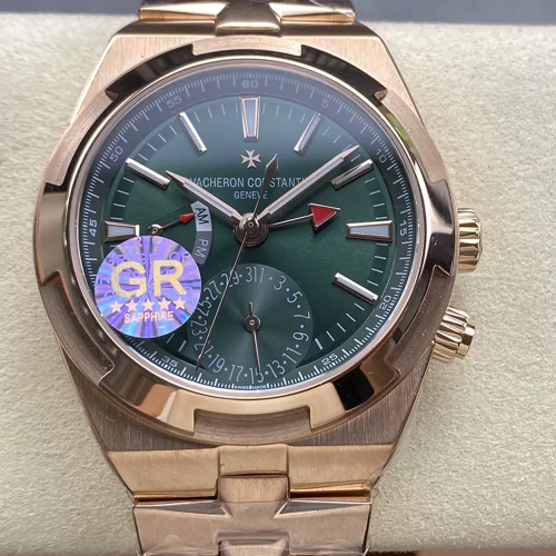 GR공장 바쉐론콘스탄틴 오버시즈 듀얼 타임 7920V 그린 다이얼 로즈골드 금통