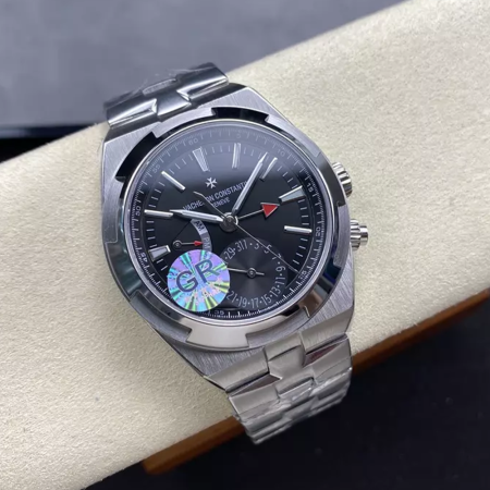 GR공장 바쉐론콘스탄틴 오버시즈 듀얼 타임 7900V 블랙 다이얼 스틸