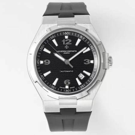 PPF공장 바쉐론콘스탄틴 오버시즈 블랙 다이얼 42mm 러버밴드 447040