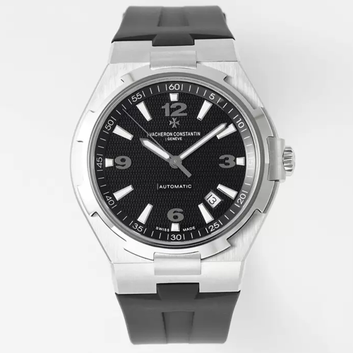 PPF공장 바쉐론콘스탄틴 오버시즈 블랙 다이얼 42mm 러버밴드 447040