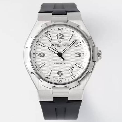 PPF공장 바쉐론콘스탄틴 오버시즈 화이트 다이얼 42mm 러버밴드 447040