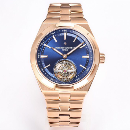 BBR공장 바쉐론 콘스탄틴 오버시즈 뚜르비옹 청판 다이얼 6000V 로즈골드 금통
