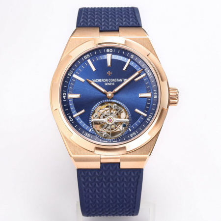 BBR공장 바쉐론 콘스탄틴 오버시즈 뚜르비옹 청판 다이얼 6000V 로즈골드 금통 러버밴드