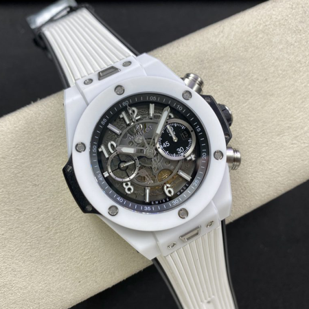 BBF공장 위블로 빅뱅 유니코 화이트 세라믹 45mm 411.HX.1170.RX